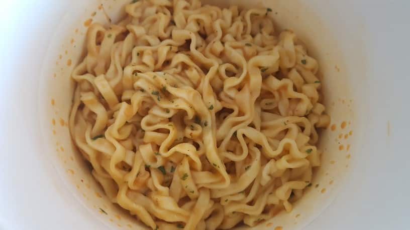 麺を混ぜた後の写真