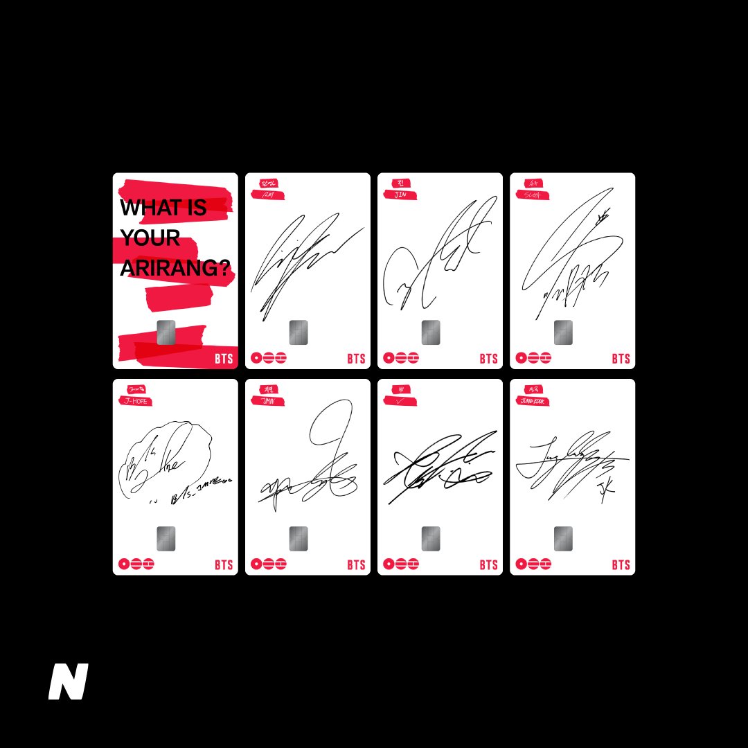 NAMANE BTS ARIRANG テーマカード ビジュアル2